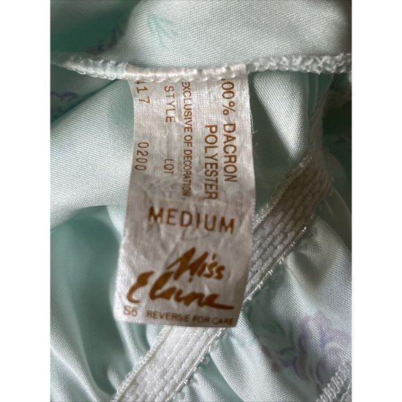 Vtg 80s 90s Miss Elaine Teddie Lingerie One Piece Deep V Neck Lace Teddy Sz M - Picture 10 of 12